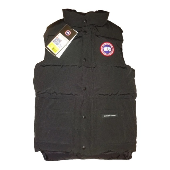 Canada Goose Power Down Vest XSmall Black Mens Vintage 2012 625 Fill YKK Zip NWT - Picture 1 of 14